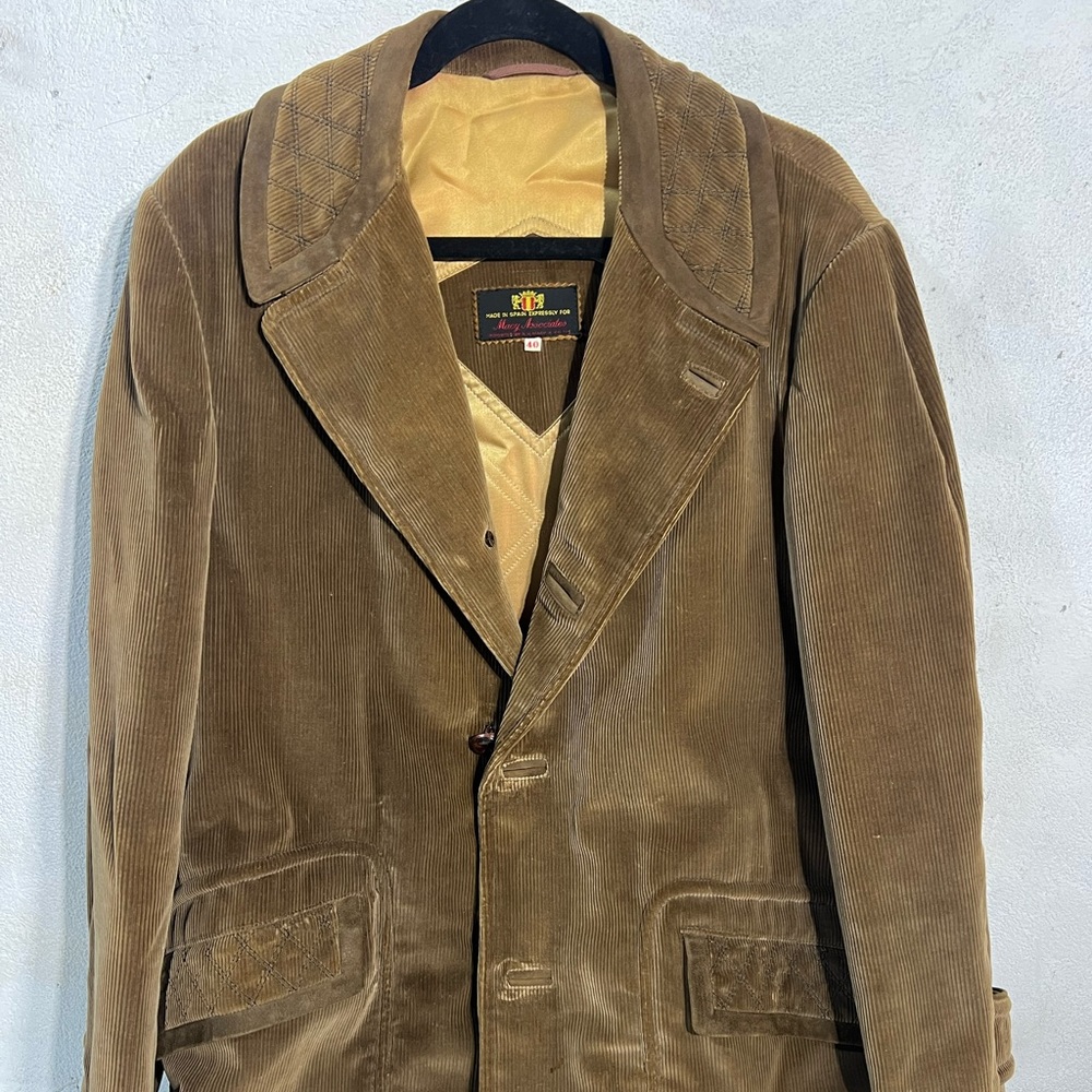 Vintage Corduroy heavy Coat Macy Associates